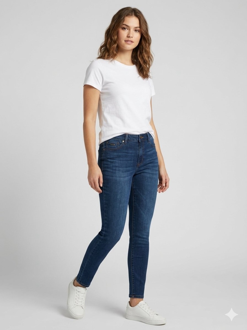 Jones New York JNY Essex Skinny Jeans Medium Dark Wash - Size 14